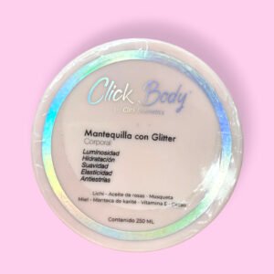 CLICK HAIR MANTEQUILLA CORPORAL CON GLITTER
