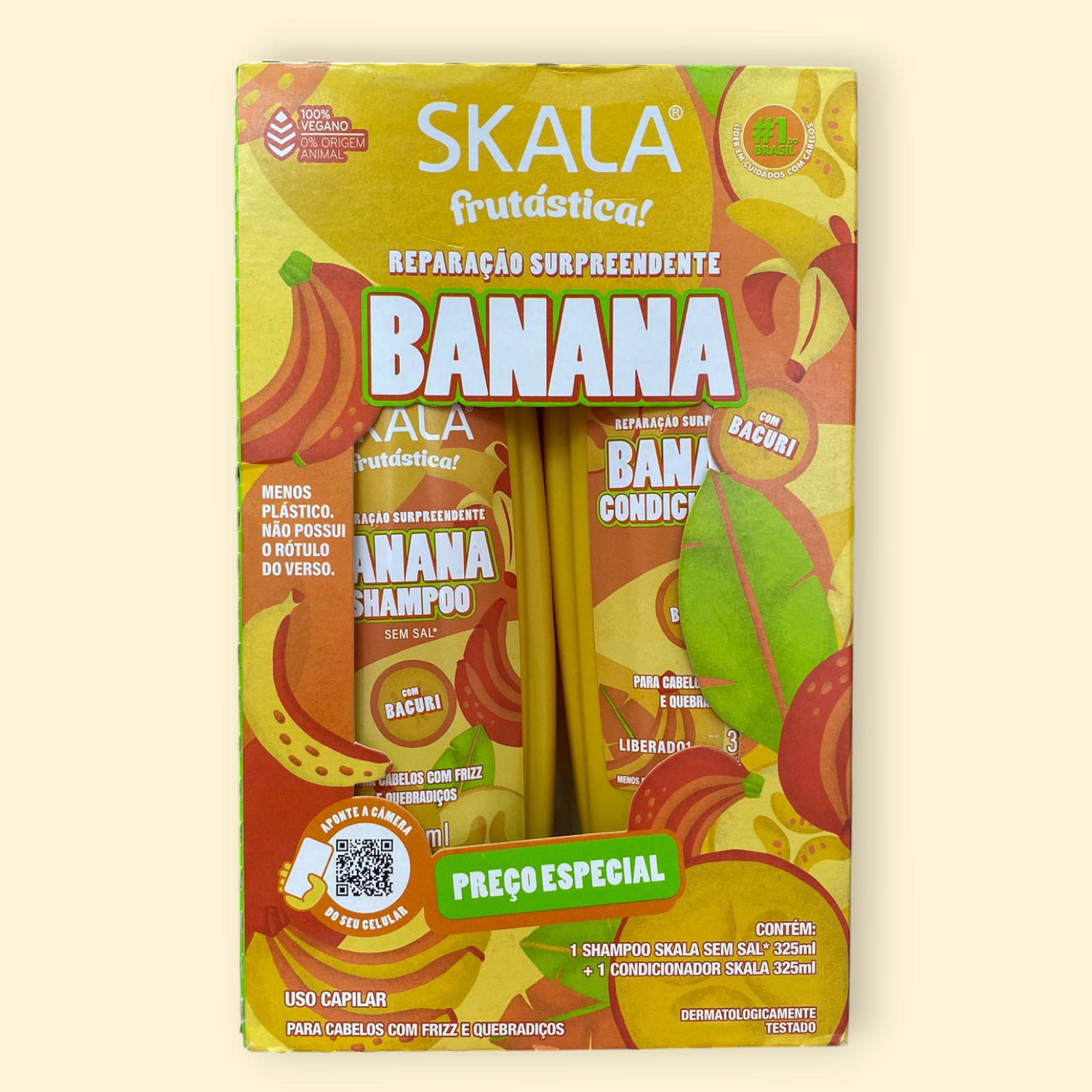 SKALA KIT SHAMPOO Y ACONDICIONADOR BANANA