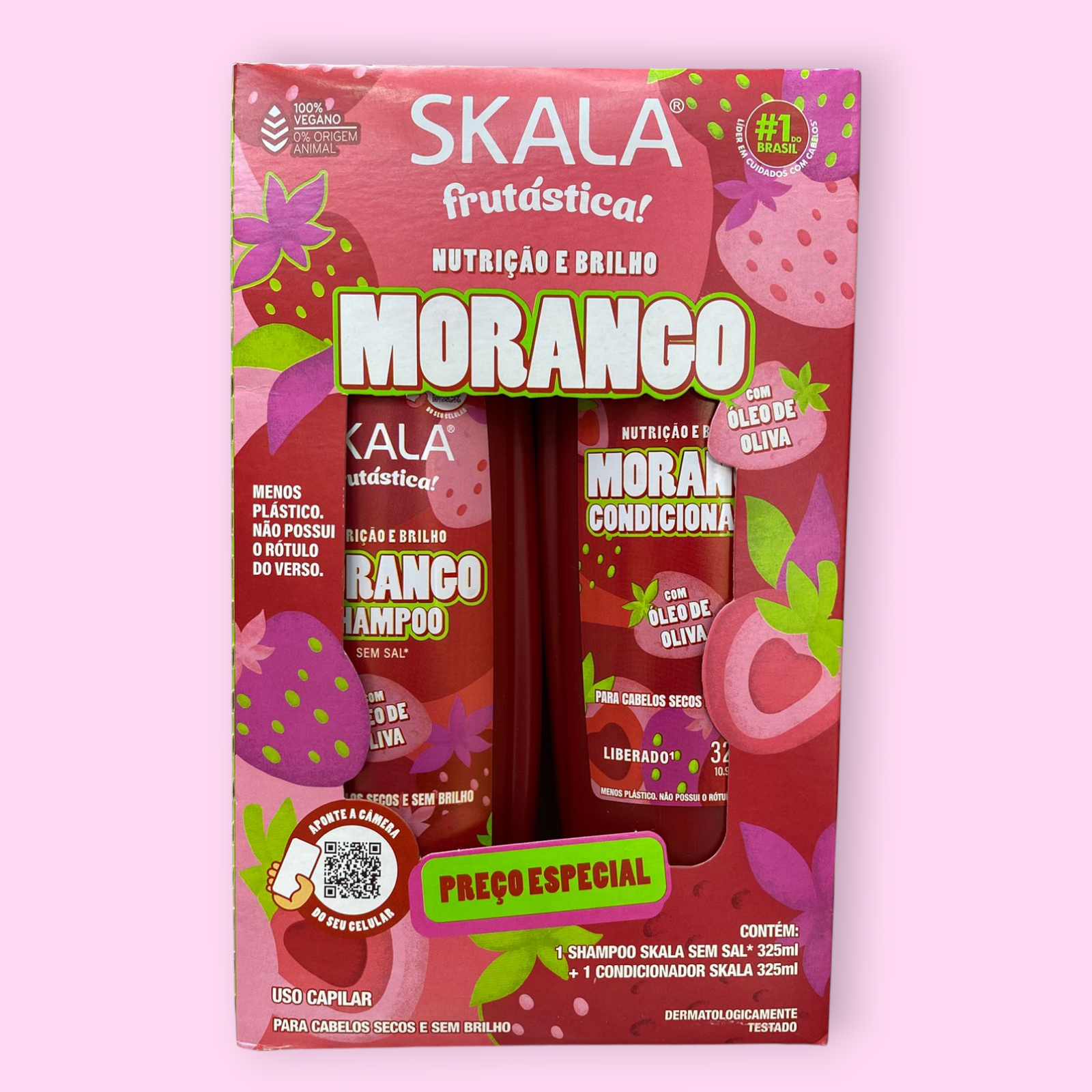 SKALA KIT SHAMPOO Y ACONDICIONADOR MORANGO