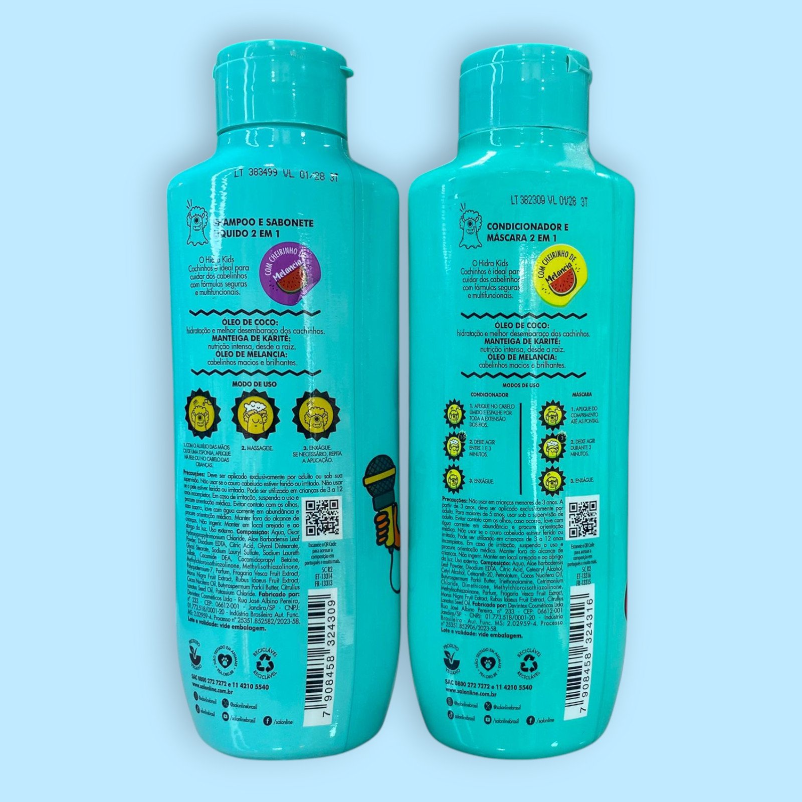 SALON LINE KIT SHAMPOO Y ACONDICIONADOR HIDRA CACHINOS - Imagen 3