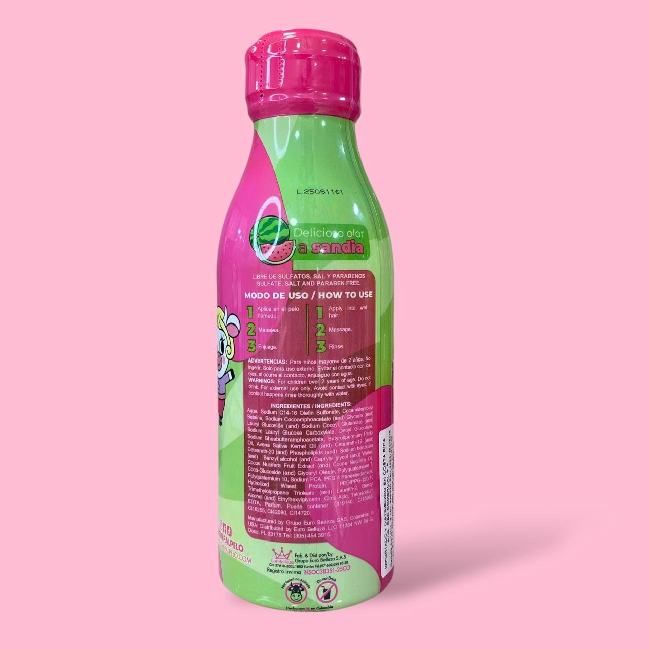 LECHE PAL PELO SHAMPOO HIDRATANTE RIZOS KIDS - Imagen 3